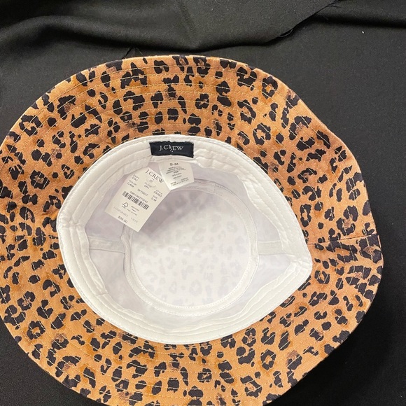 J. Crew Leopard Print Bucket Hat Size - Small/Medium - Picture 2 of 3